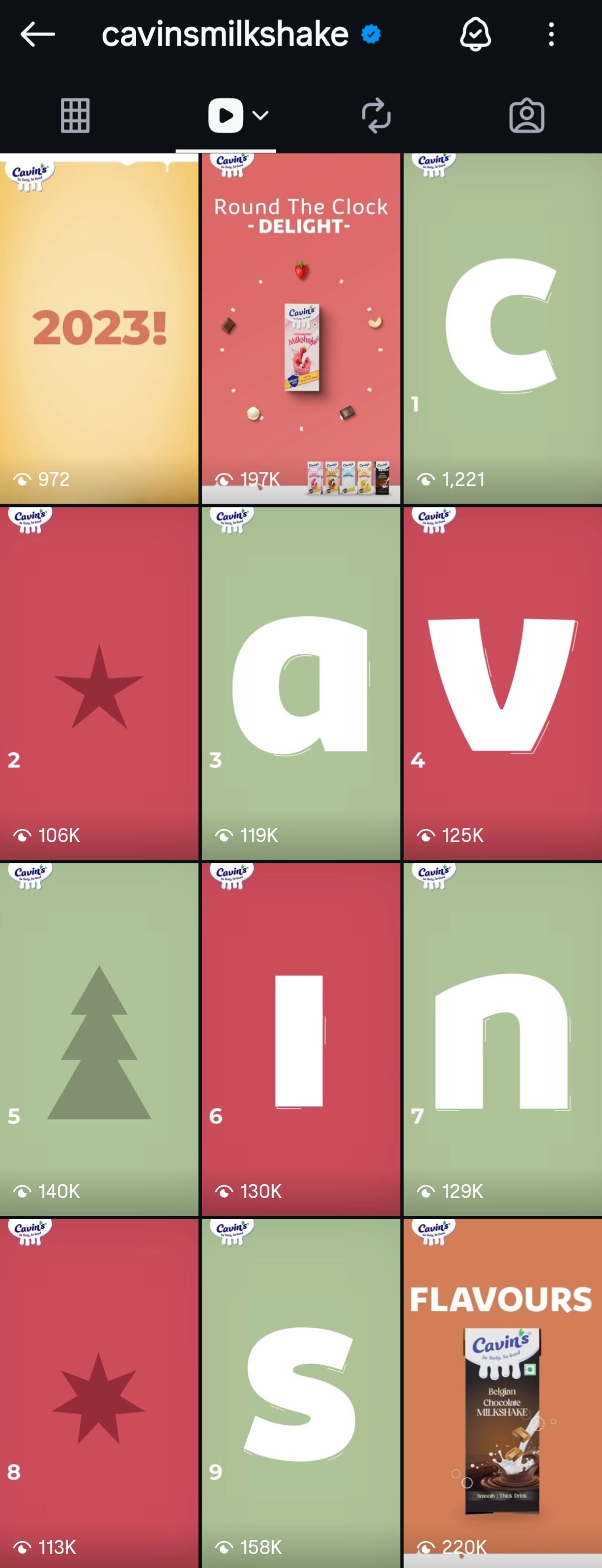 Cavin's Christmas Calendar advent grid